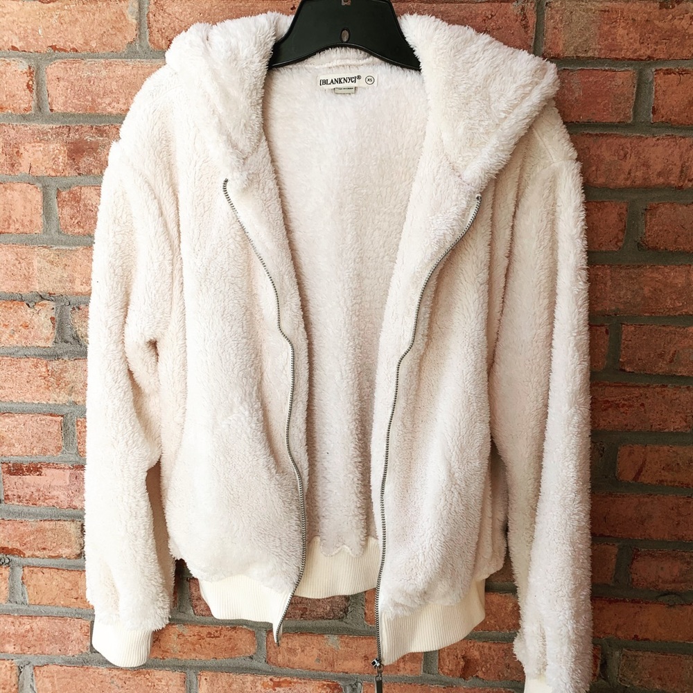 Blank NYC Sherpa zip up